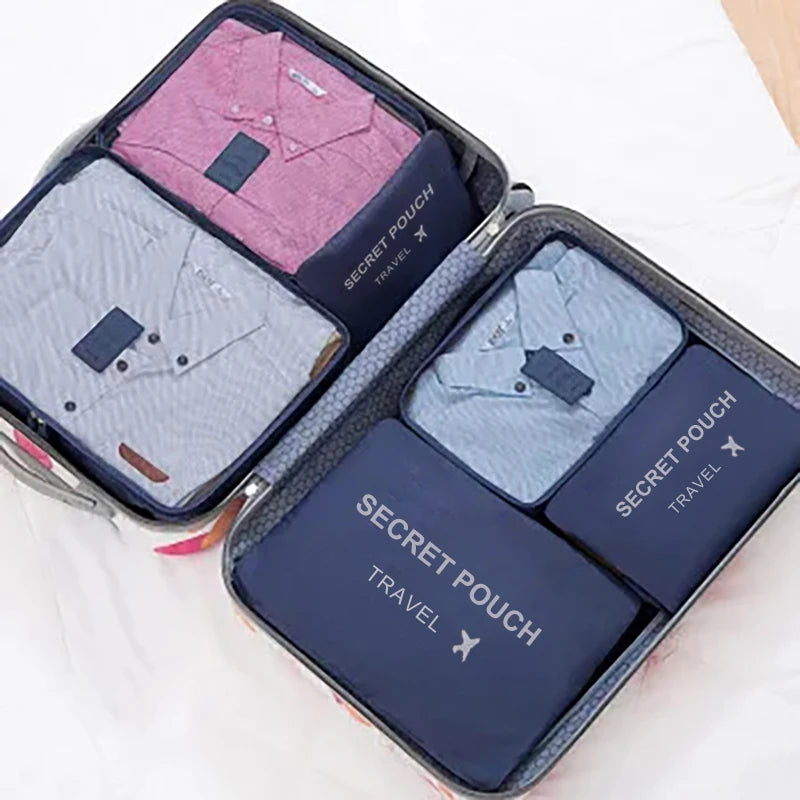 6pcs Multifunction Travel Bags Waterproof Clothes Storage