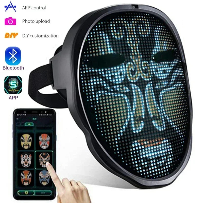 NEW LED APP Mask Bluetooth APP Control Face Masks Smart
