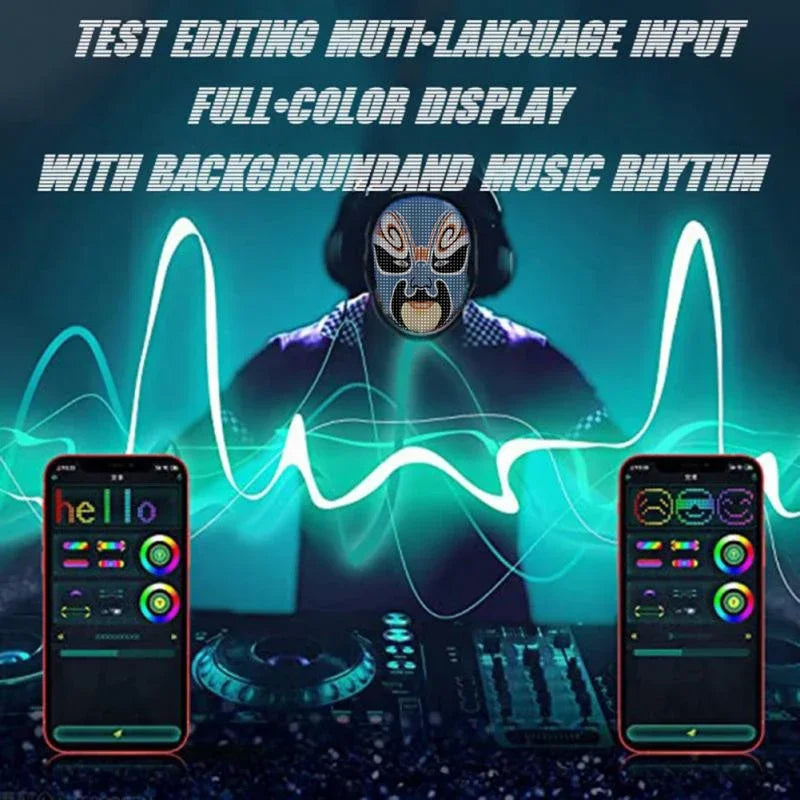 NEW LED APP Mask Bluetooth APP Control Face Masks Smart