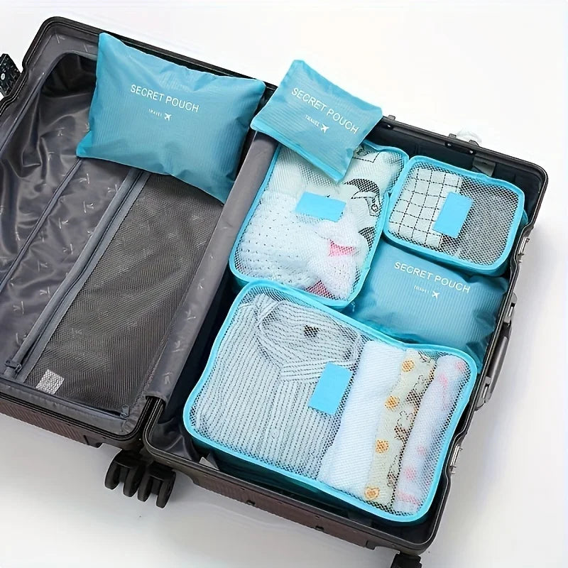 6pcs Multifunction Travel Bags Waterproof Clothes Storage