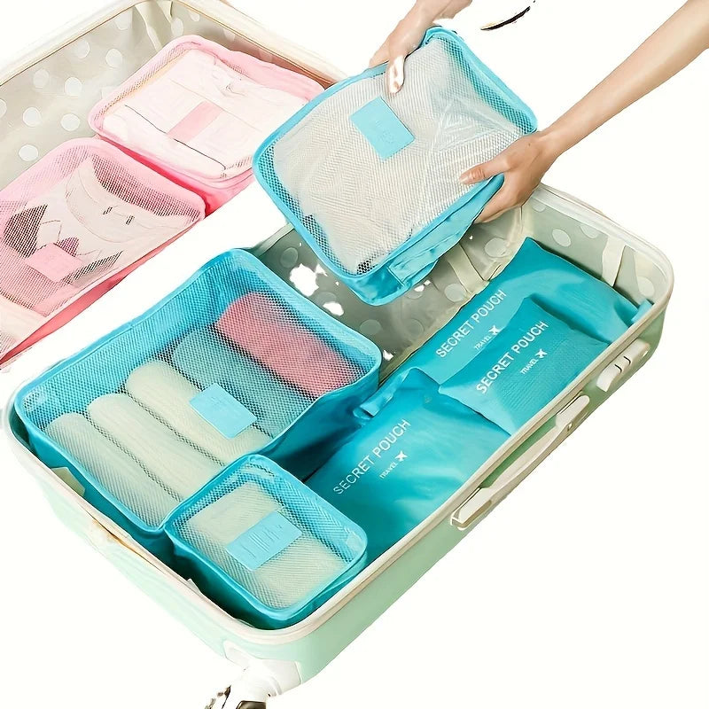 6pcs Multifunction Travel Bags Waterproof Clothes Storage