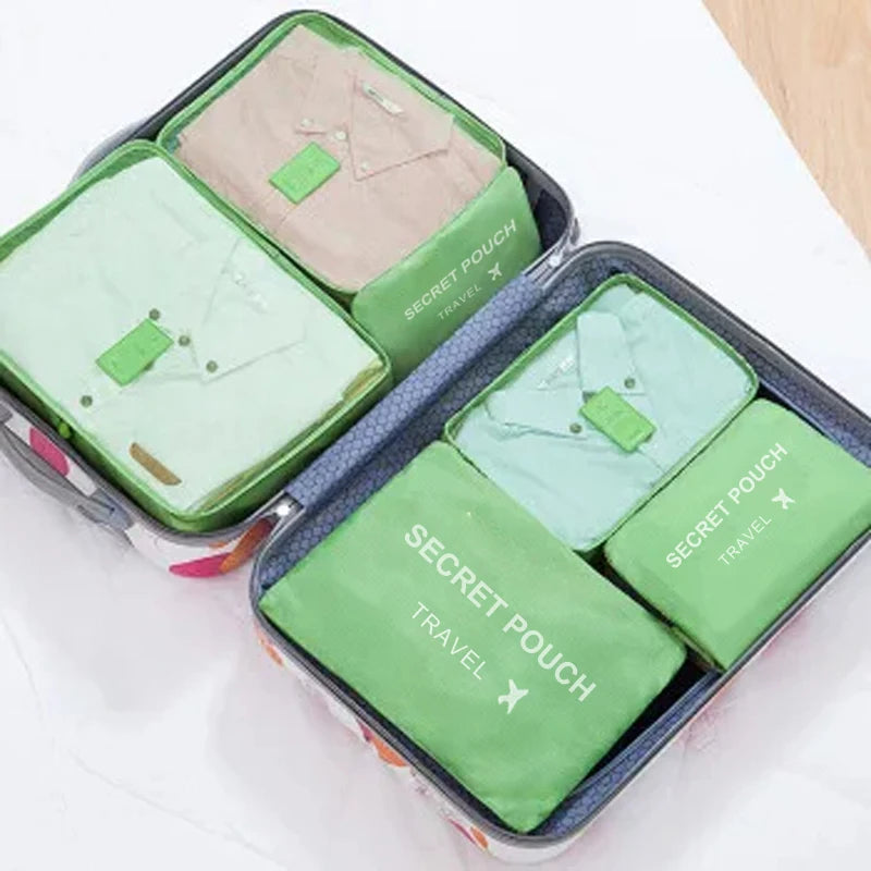 6pcs Multifunction Travel Bags Waterproof Clothes Storage