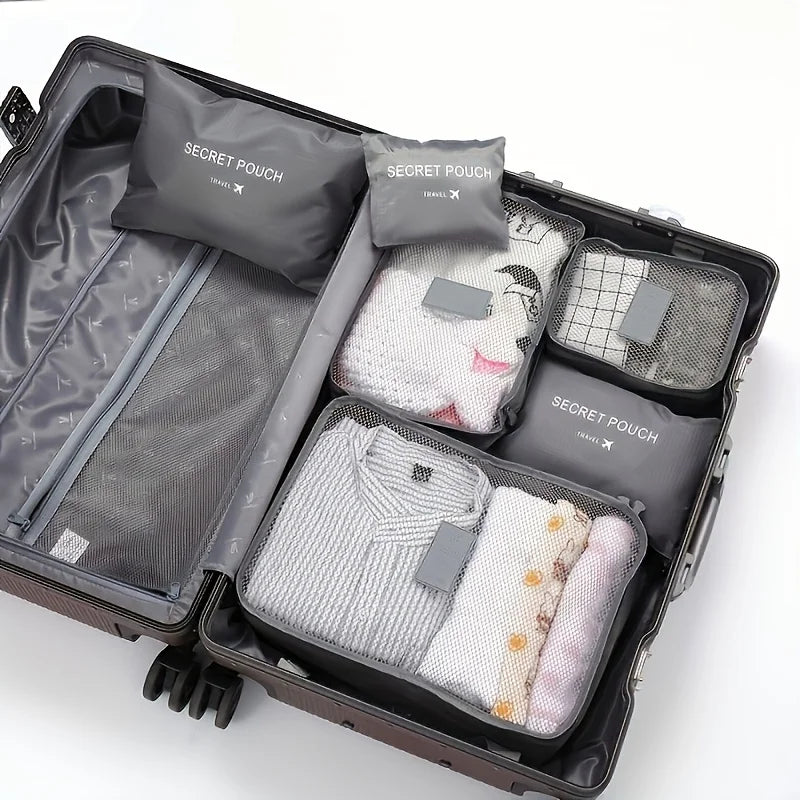 6pcs Multifunction Travel Bags Waterproof Clothes Storage