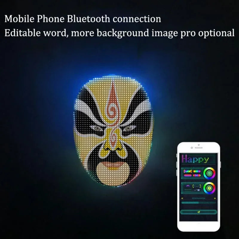 NEW LED APP Mask Bluetooth APP Control Face Masks Smart