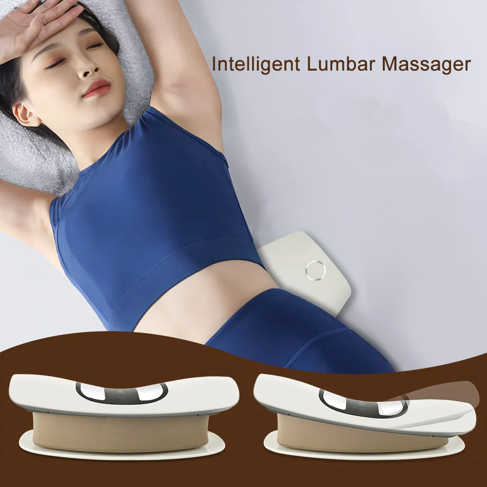 Electric Lumbar Traction Massager Inflatable Back Stretcher Device