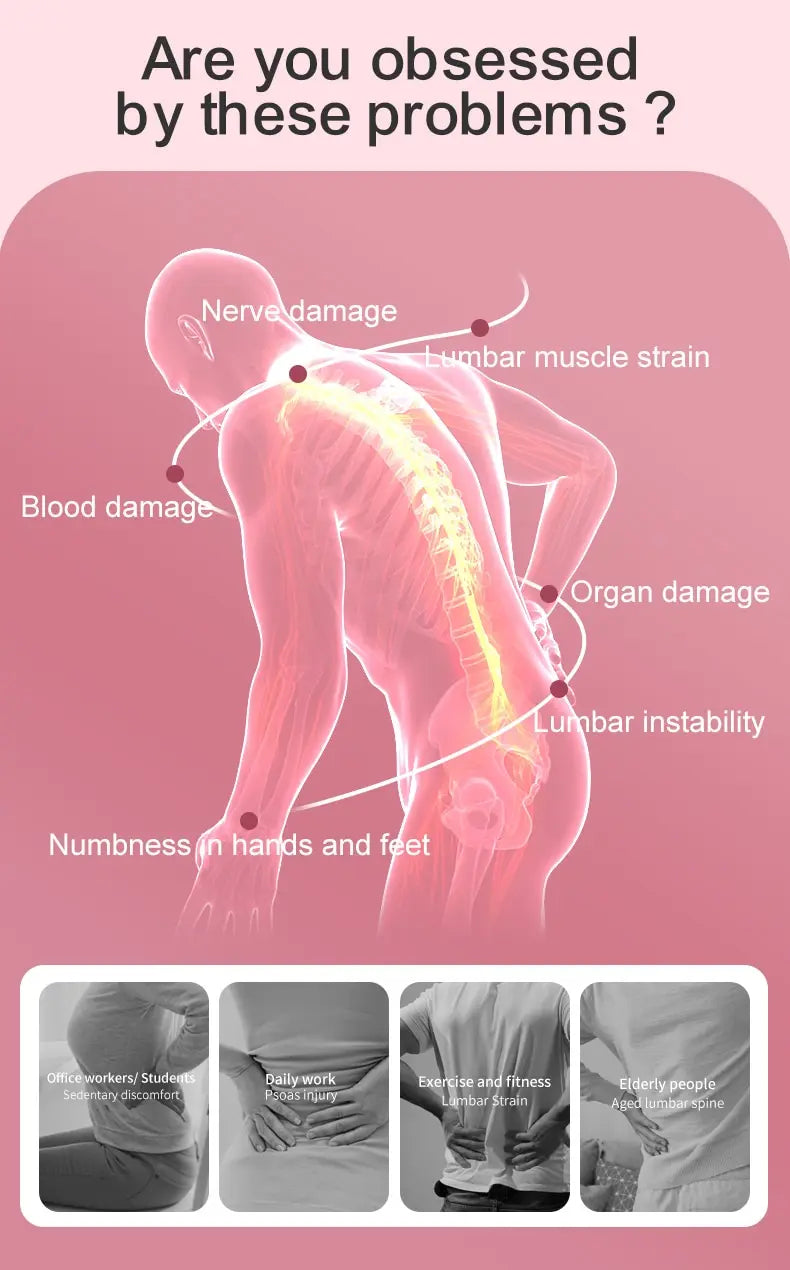 Back Stretcher Pillow Neck Lumbar