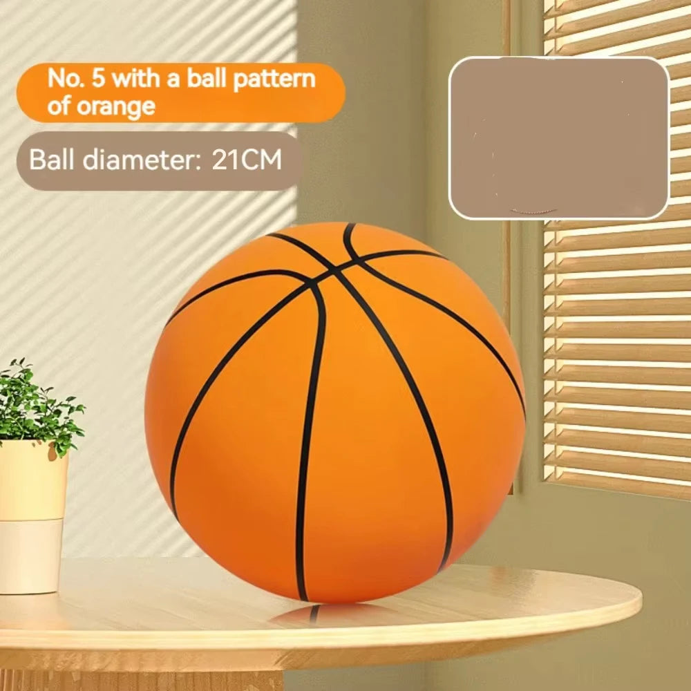 Silent Foam Basketball for Kids - Indoor Quiet Bouncing Ball