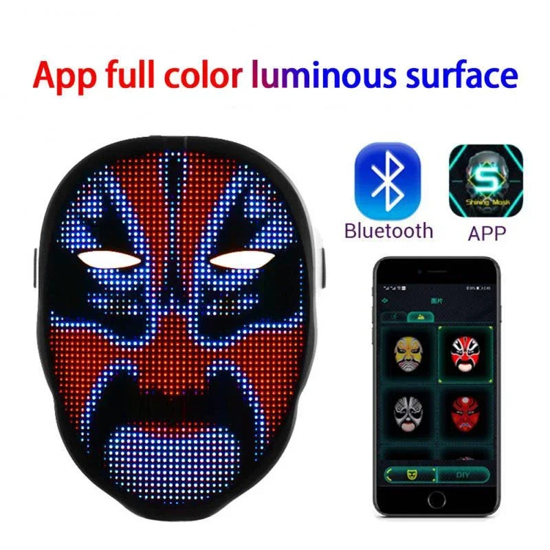 NEW LED APP Mask Bluetooth APP Control Face Masks Smart
