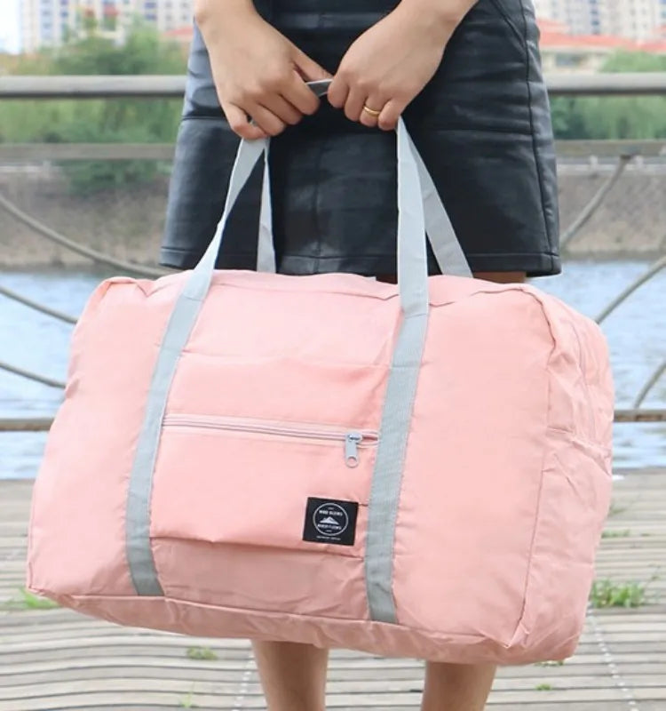 Foldable Travel Duffel Bag - Lightweight Carry-On for Women