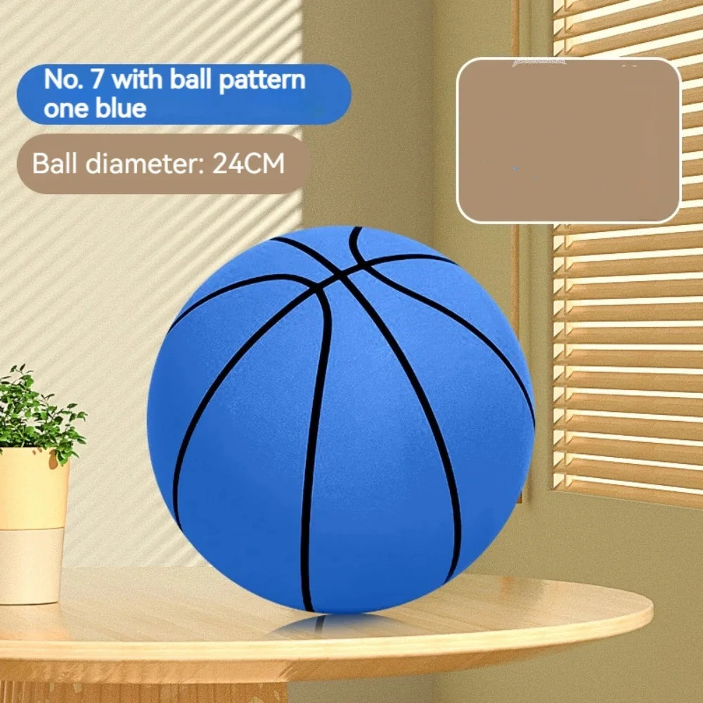 Silent Foam Basketball for Kids - Indoor Quiet Bouncing Ball