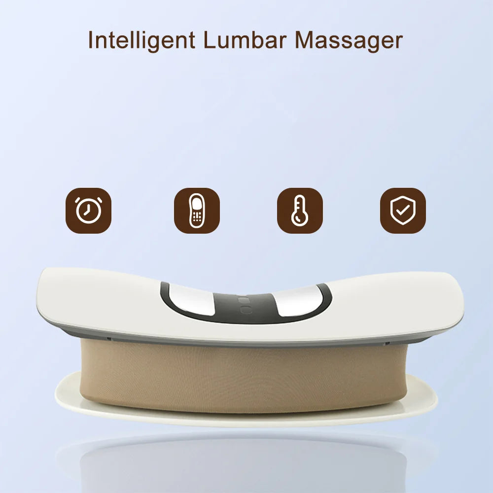 Electric Lumbar Traction Massager Inflatable Back Stretcher Device