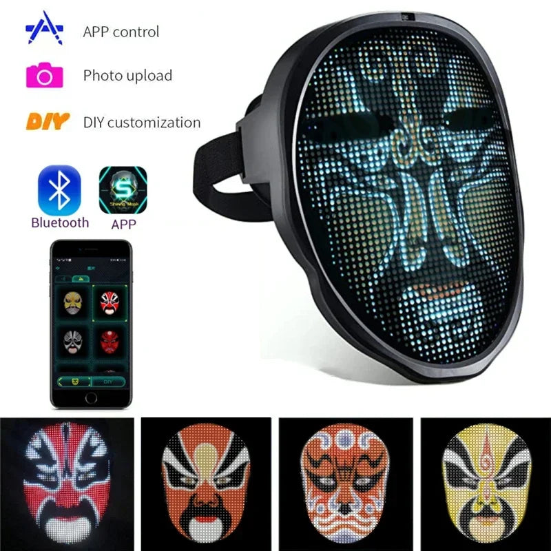 NEW LED APP Mask Bluetooth APP Control Face Masks Smart