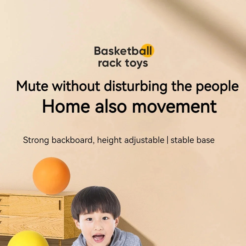 Silent Foam Basketball for Kids - Indoor Quiet Bouncing Ball