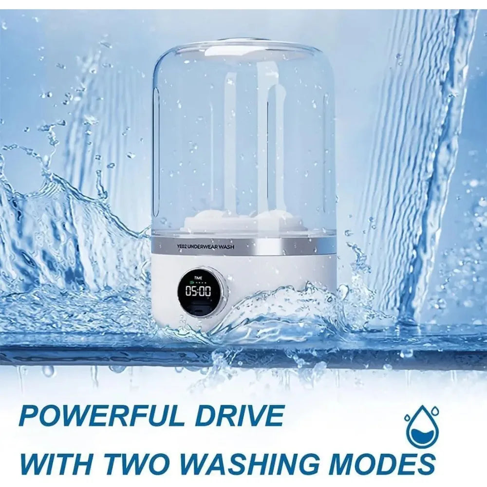 Portable Mini Washing Machine - Wireless Underwear & Socks Cleaner