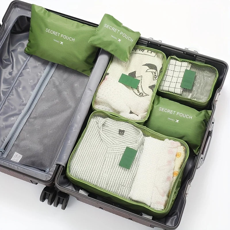 6pcs Multifunction Travel Bags Waterproof Clothes Storage